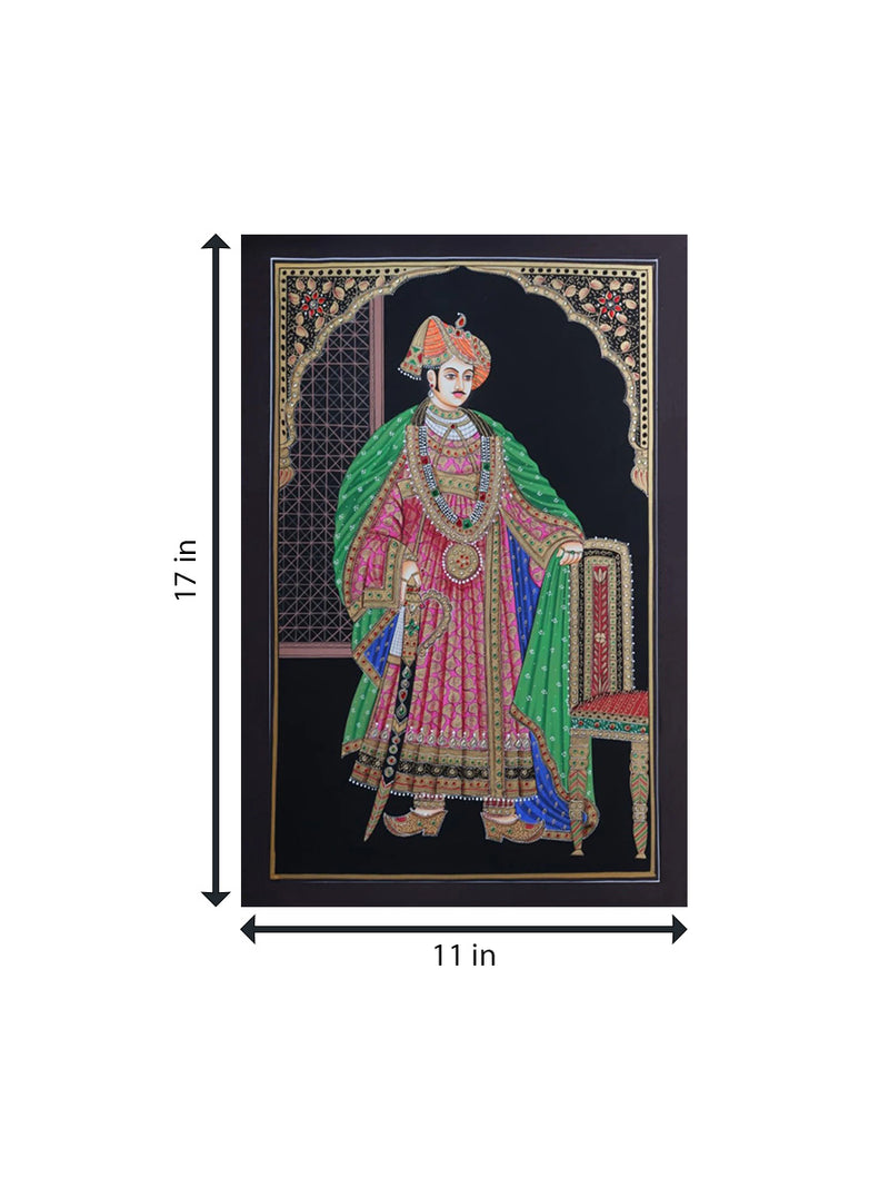 Amritsari Pair : Miniature Painting By Rajendra Sharma