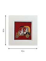 Auto-Rickshaw Travels: The Three-wheel Ride in Phad Painting by Kalyan Joshi