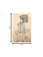 Babu with an Umbrella in Kalighat by Sonali Chitrakar