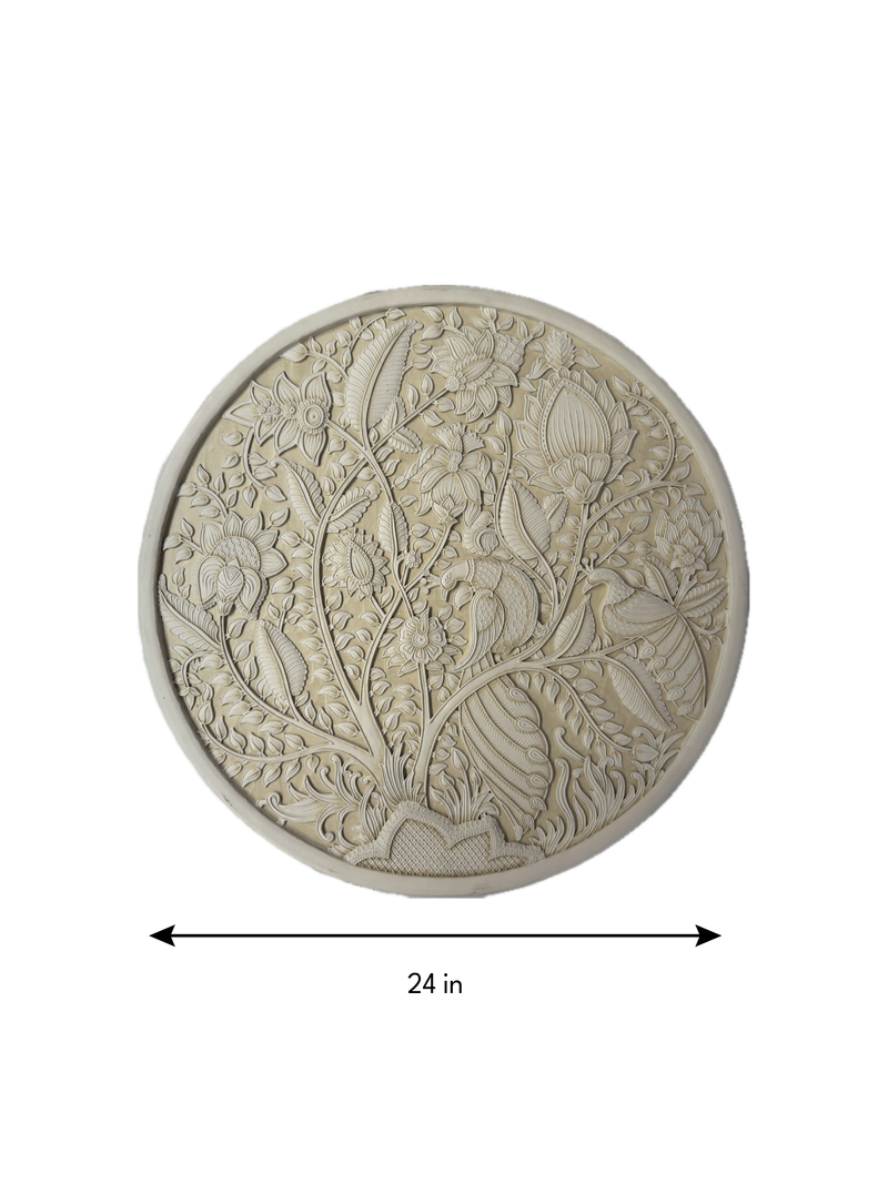 Blooming Blossoms  (Tree of LIfe) in Stone Dust painting by Amita Sachdeva