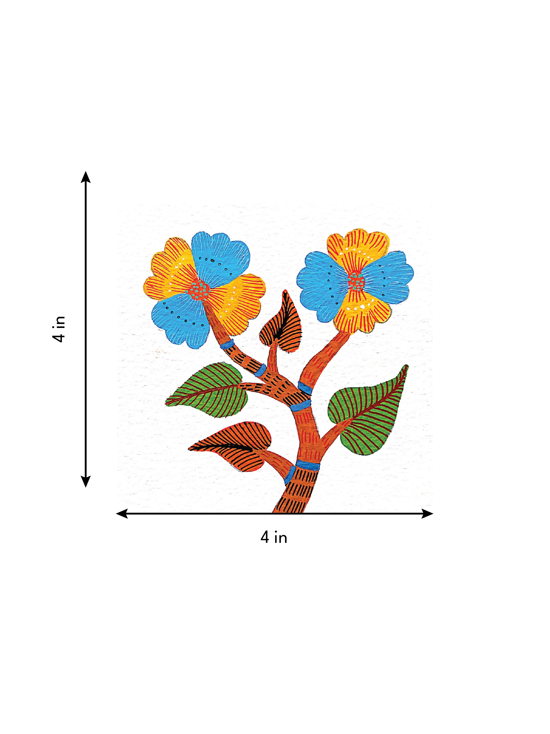 Buy tree in Gond Art – Handmade Traditional Art