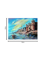 Chet Singh Ghat, Varanasi in Acrylic by Ashish Kumar Mishra