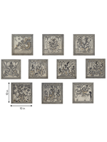 Dashavatar: The Ten Avatars of Vishnu in Kalamkari by Harinath N.