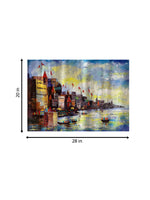 Devotional Divinity: Varanasi Ghat in Acrylic by Ashish Kumar Mishra