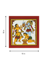 Divine Leelas of Lord Krishna: Stealing of Butter in Phad painting by Kalyan Joshi