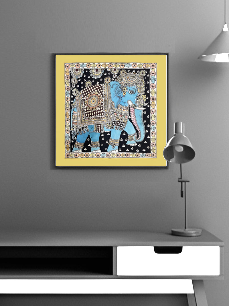 Elephant: Kalamkari Painting by Sudheer