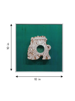 Elephant Shaped China berry Wooden Block art for Home Decor by Vikas Singh