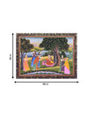 Eternal Bliss: Radha and Lord Krishna in Vrindavan in Pichwai by Naveen Soni