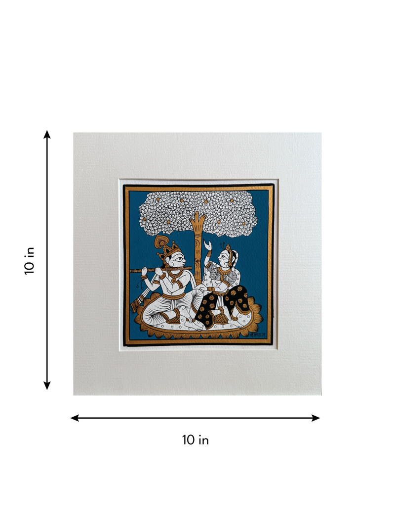Eternal Love: A Phad Painting by Kalyan Joshi