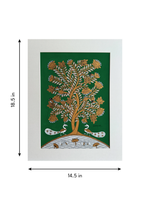 Flora, Birds, and Fishes Phad Painting by Kalyan Joshi
