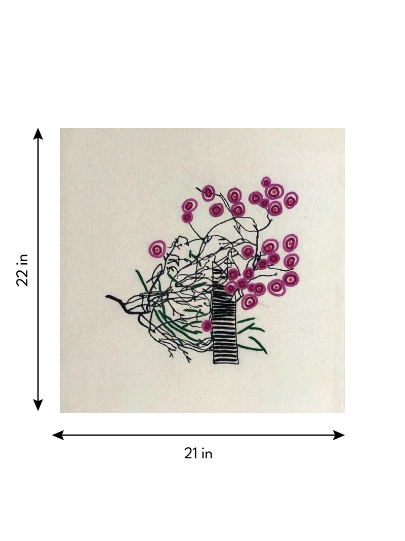 Floral Entanglement in Sodha Pakko Embroidery by Shrujan