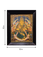 Gajalakshmi: The Goddess of Wellbeing in Tanjore by Sheratone Antique Arts