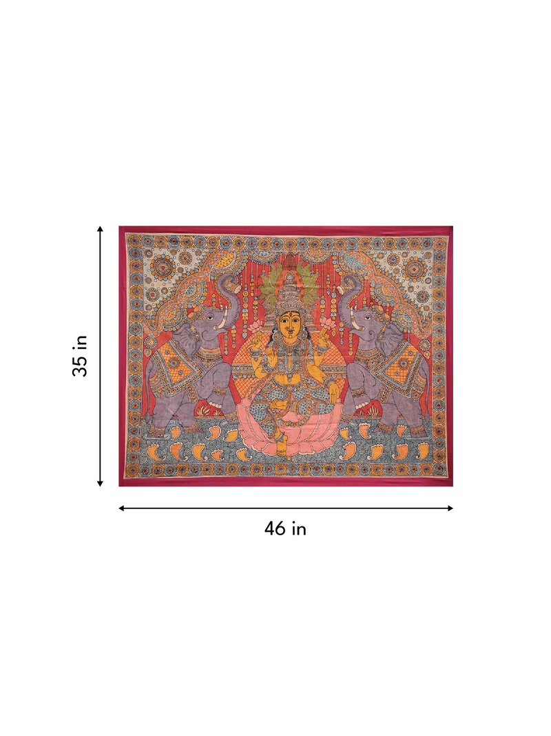 Gajalakshmi in Kalamkari Painting Online