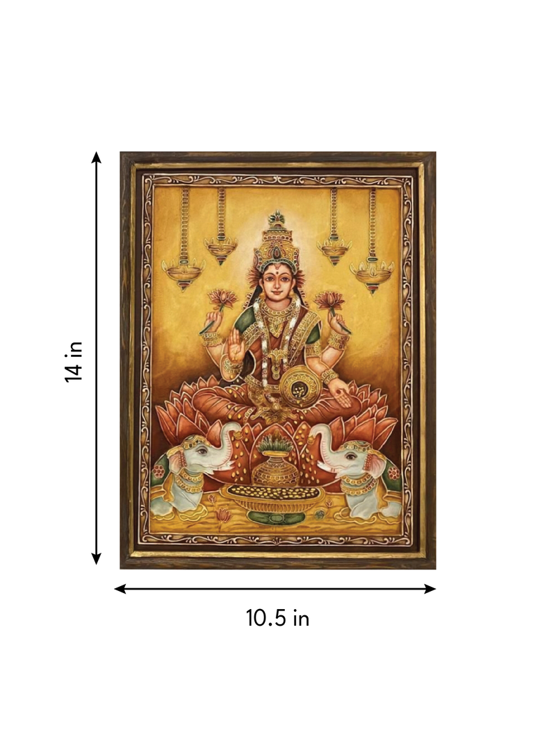 Gajalakshmi in stone dust by Amita Sachdeva