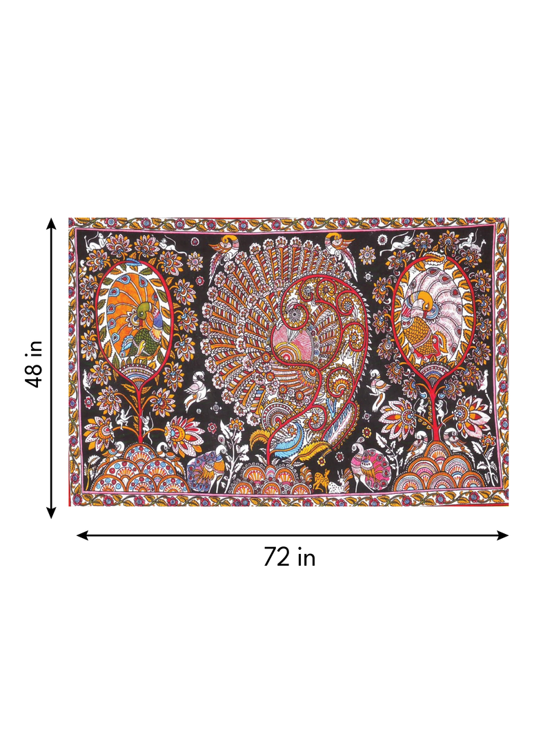 Grace of Nature: Peacocks in Karuppur Kalamkari by K. Lakshminarayan