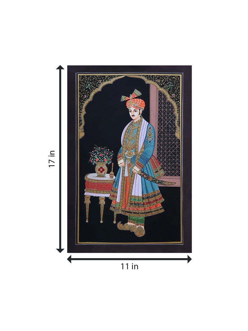 Jodhpuri Pair : Miniature Painting By Rajendra Sharma
