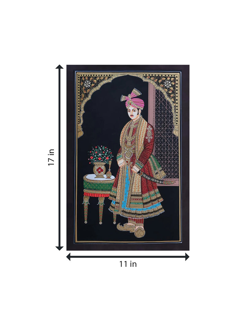 Jodhpuri Pair-Miniature Painting By Rajendra Sharma