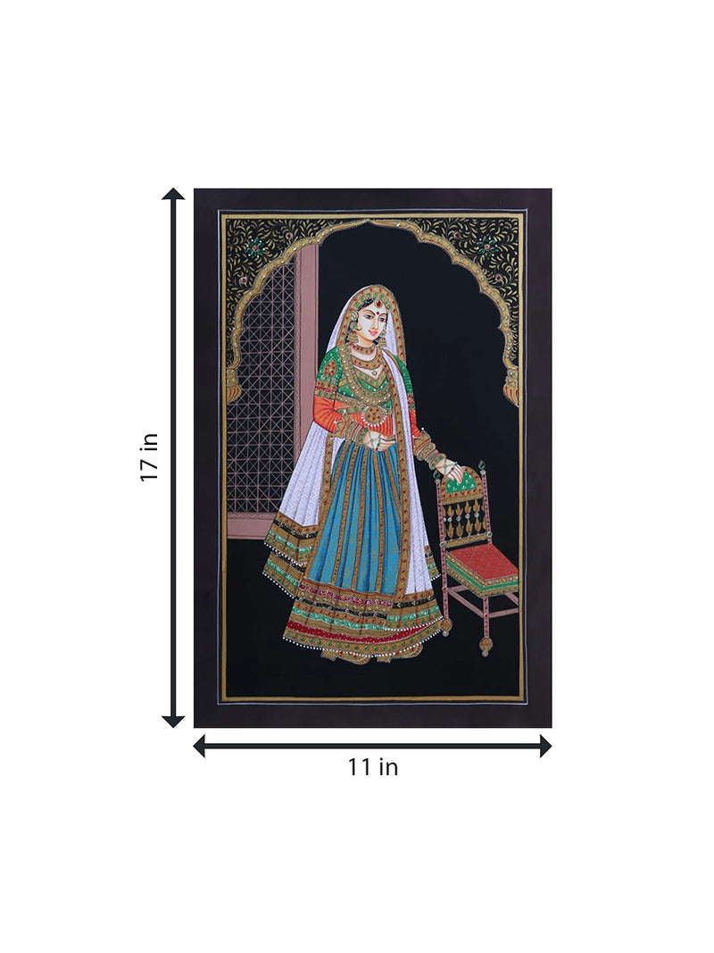 Jodhpuri Pair : Miniature Painting By Rajendra Sharma