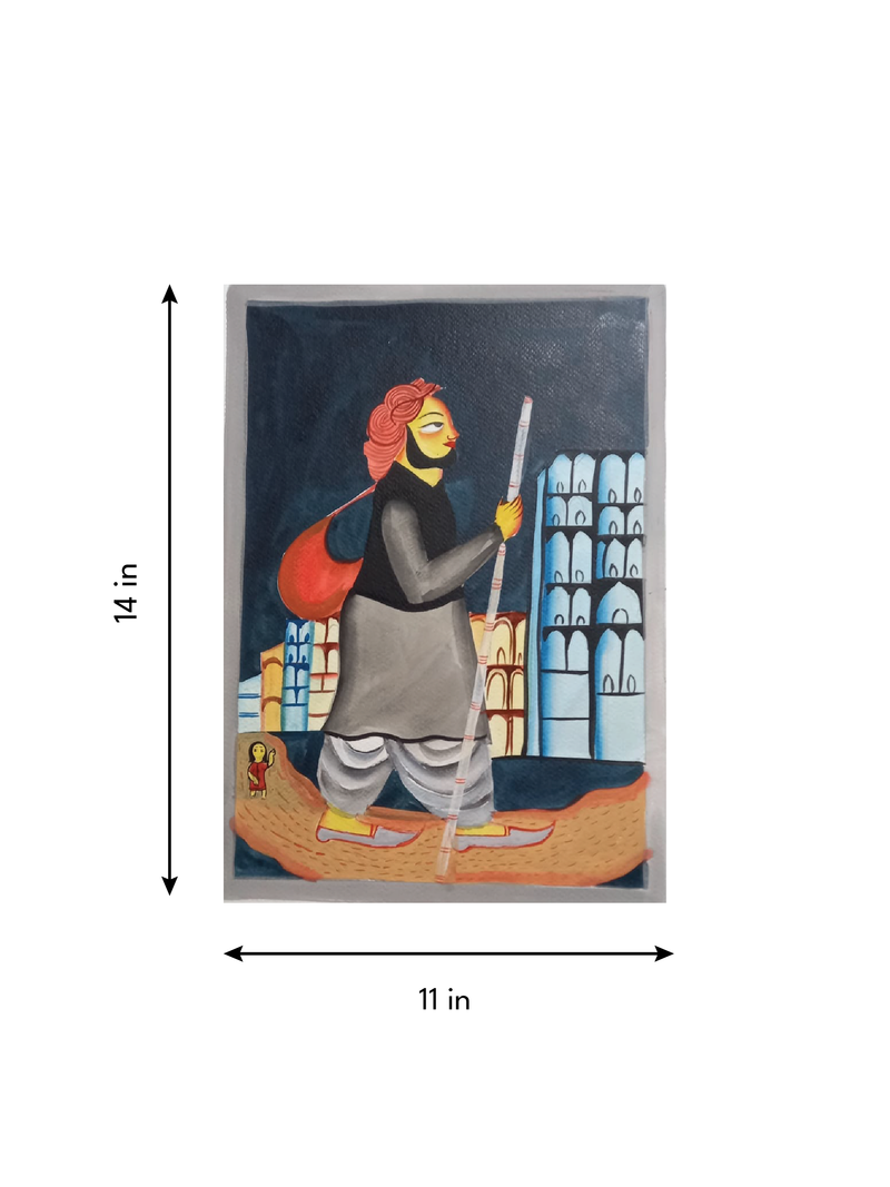 Kabuli Wala in Kalighat by Sonali Chitrakar