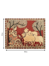 Krishna with Cows Kalamkari Painting by Siva Reddy