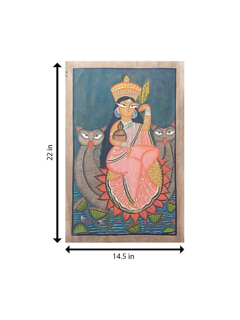 Lakshmi: Goddess of Enlightenment in Kalighat  by Sonali Chitrakar