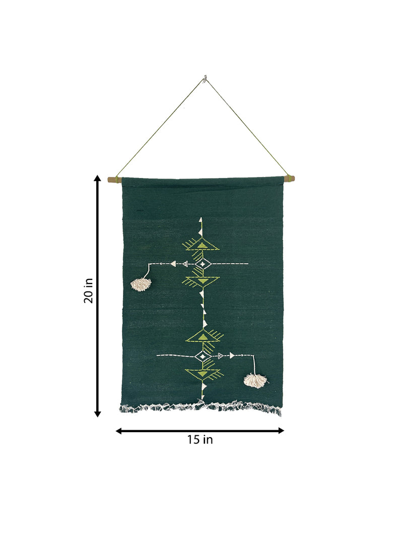Loom Woven Naga Geometric Wall Hanging by Antaran