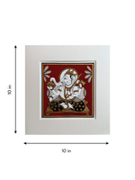 Lord Ganesha: The Remover of Obstacles in  Phad Painting by Kalyan Joshi