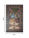 Lord Krishna and Radha with Sacred Cows in Kalighat and Pattachitra Art by Sonali Chitrakar
