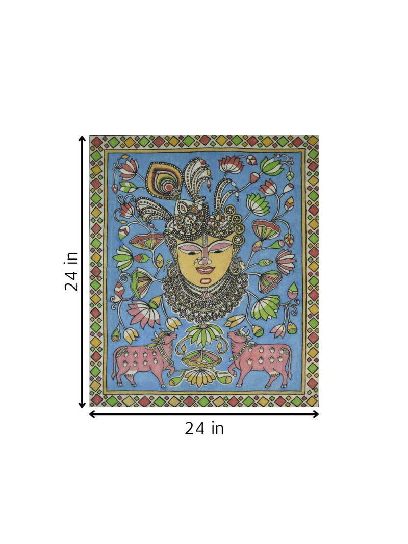 Lord Shrinathji in Kalamkari by K. Lakshminarayan