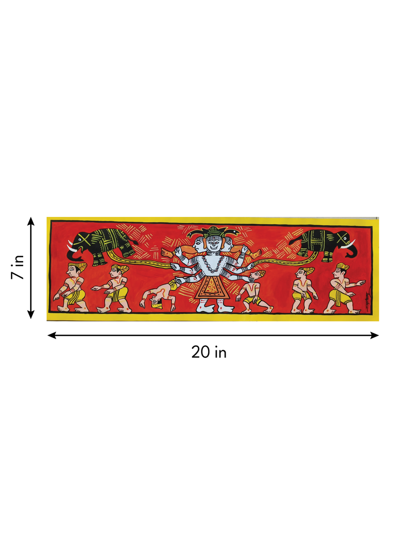 Lord Siva in manuscript painting by Sujit Das