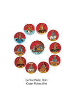 Lord Vishnu and the Dashavatars in Cheriyal art by D. Vinay Kumar