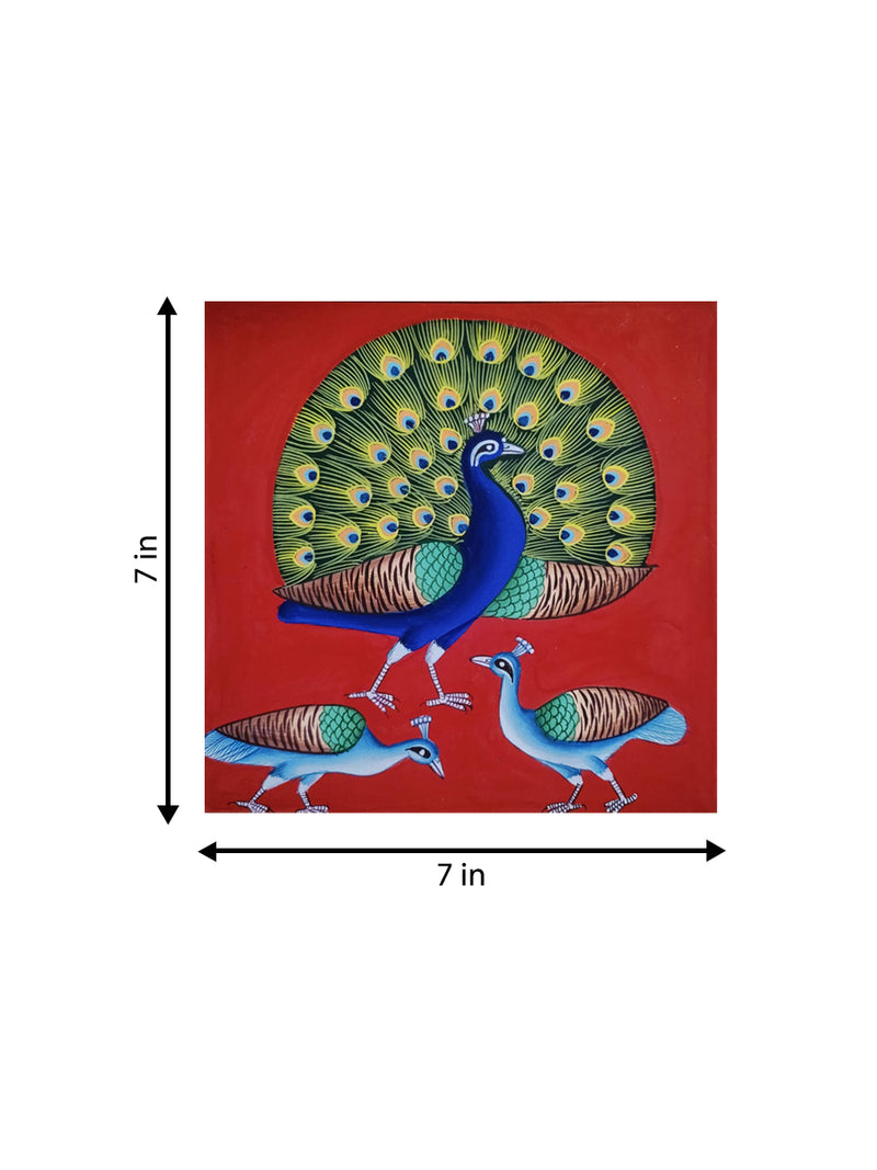 Majestic Peacocks: Birds of Grace in Pichwai by Dinesh Soni