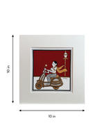 Modern Journey: Women Riding a Scooter in Phad Painting by Kalyan Joshi