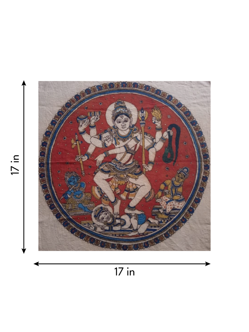 Natraja: The Lord of Dance in Kalamkari by Siva Reddy