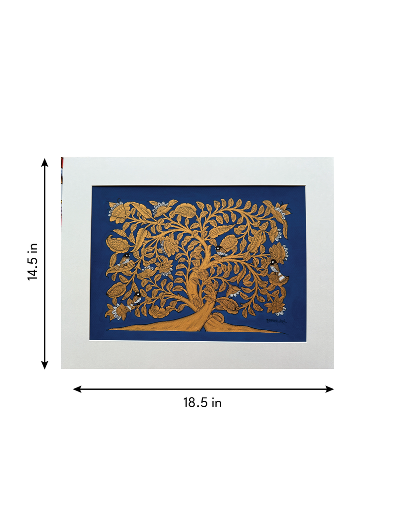Nature's Abundance: Tree of Life in Phad by Kalyan Joshi