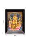 Remover of Obstacles: Lord Ganesha in Tanjore art by Sheratone Antique Arts