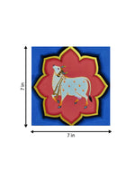 Sacred Cow: The Walk of Grace in Pichwai by Dinesh Soni