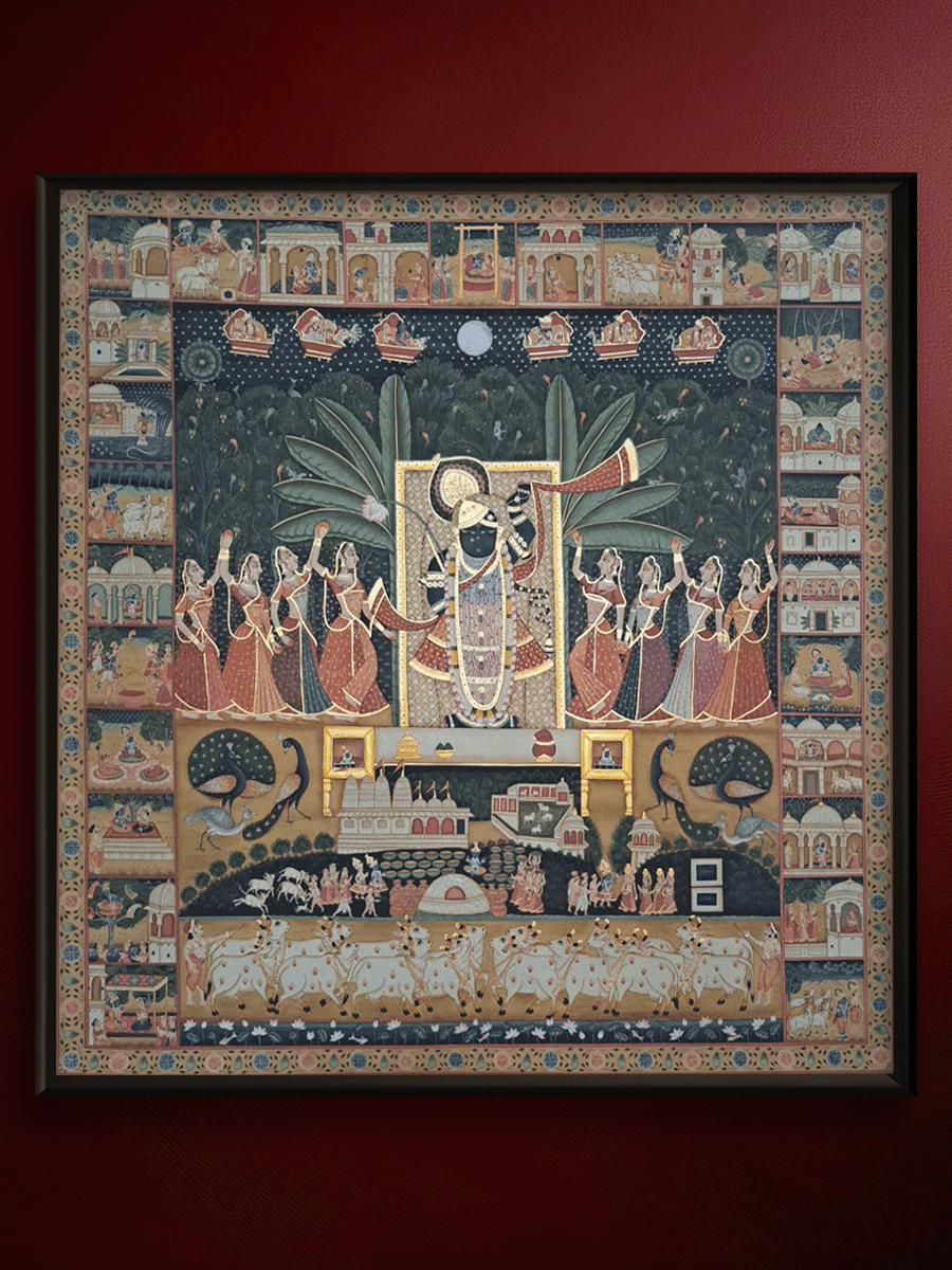 Sharad Poornima (merged with Daan Leela and Annakoot) in Pichwai by Shehzaad Ali Sherani