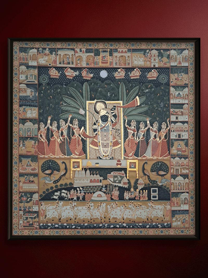 Sharad Poornima (merged with Daan Leela and Annakoot) in Pichwai by Shehzaad Ali Sherani