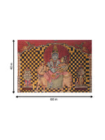 Shiv Parivaar: The Divine Family in Kalamkari by Kanukurthi Guna Sekhar Sai