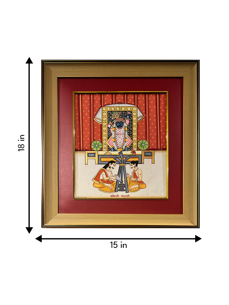 Shrinathji In Pichwai by Shehzaad Ali Sherani