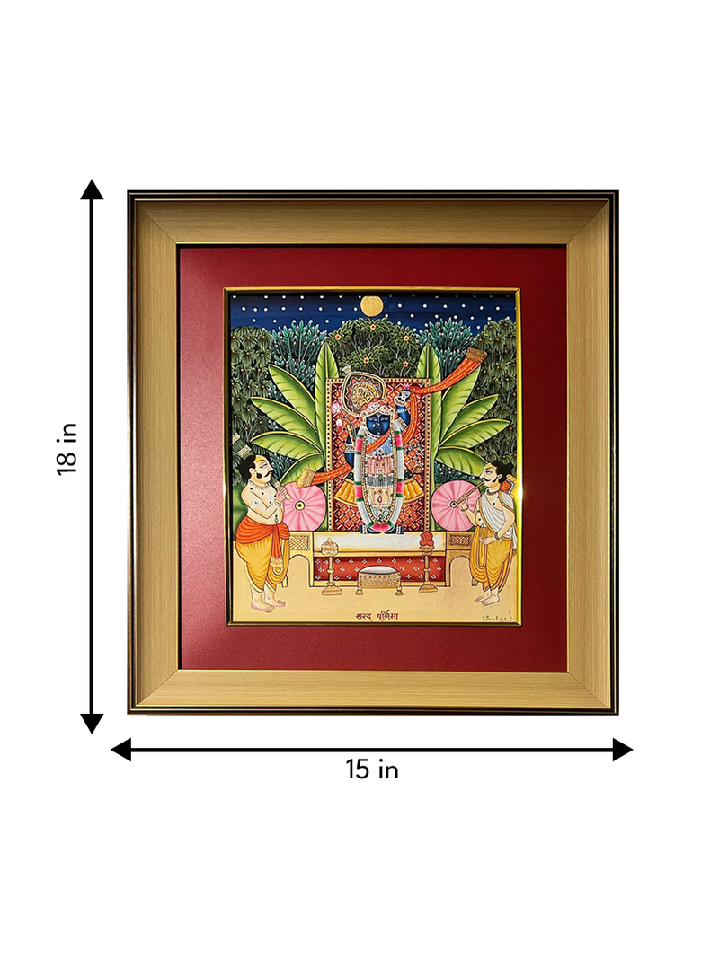 Shrinathji In Pichwai by Shehzaad Ali Sherani