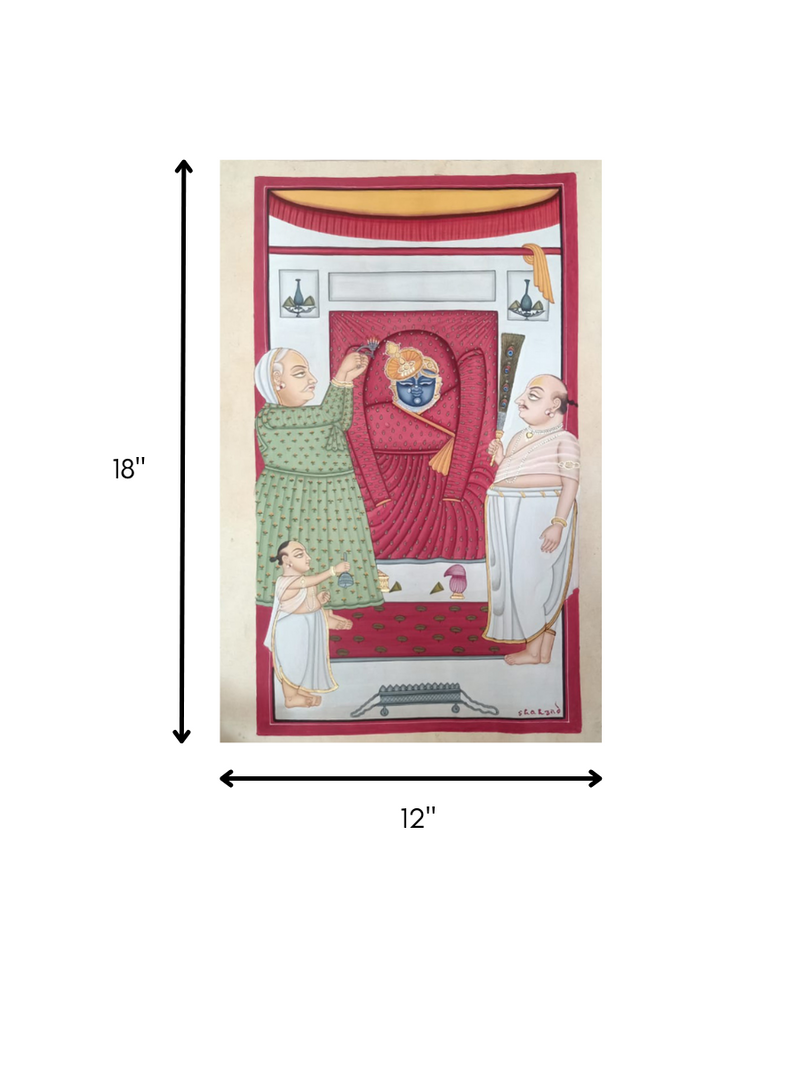 Shrinathji: Winter Shringar in Pichwai by Shehzaad Ali Sherani