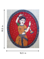 The Art of Dance: Female Dancer in Kalamkari by Siva Reddy