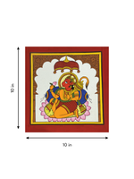 The Divine Devout: Lord Hanuman in Phad painting by Kalyan Joshi