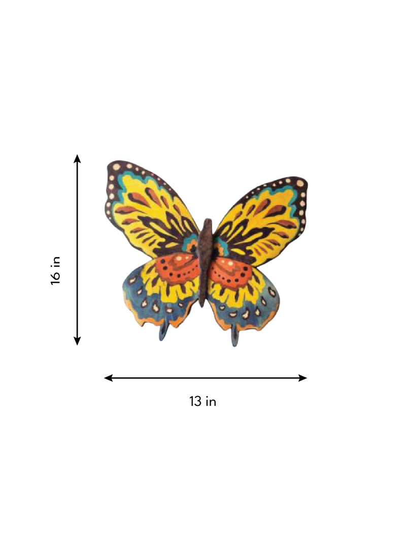 The Fluttering Canvas in Wood Inlay by Mohan Kumar