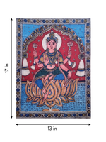 The Goddess of Wealth: Lakshmi in Kalamkari by Siva Reddy