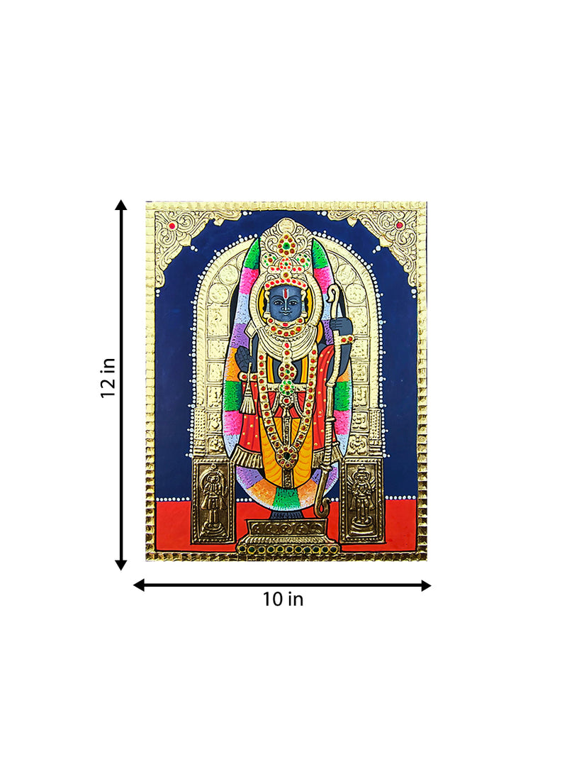 The Ideal Lord Ram in Tanjore Art by Sanjay Tandekar