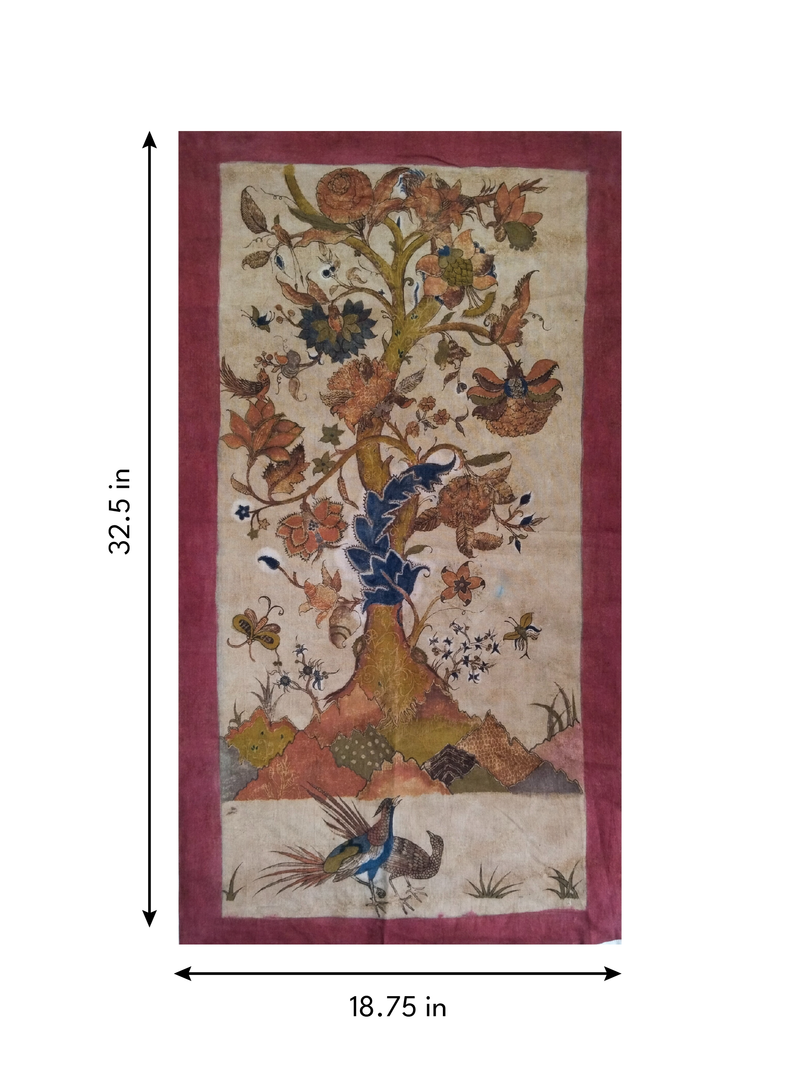 The Lovers in Kalamkari by Sridevi Ponnambalam