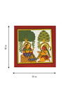 The Messenger's Visit: Lord Hanuman and Sita in Phad Painting by Kalyan Joshi